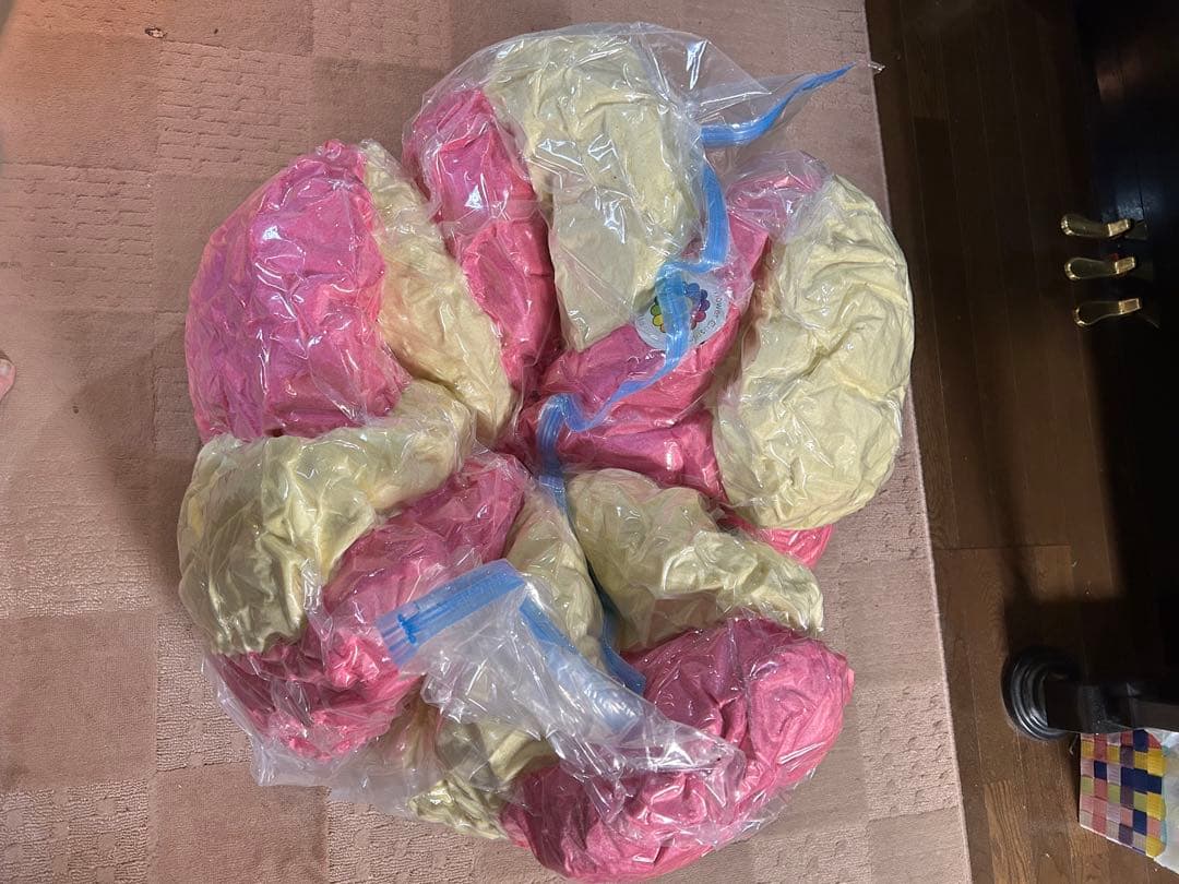 村上隆　2m 特大クッション　フラワー　ピンク×アイボリー　新品