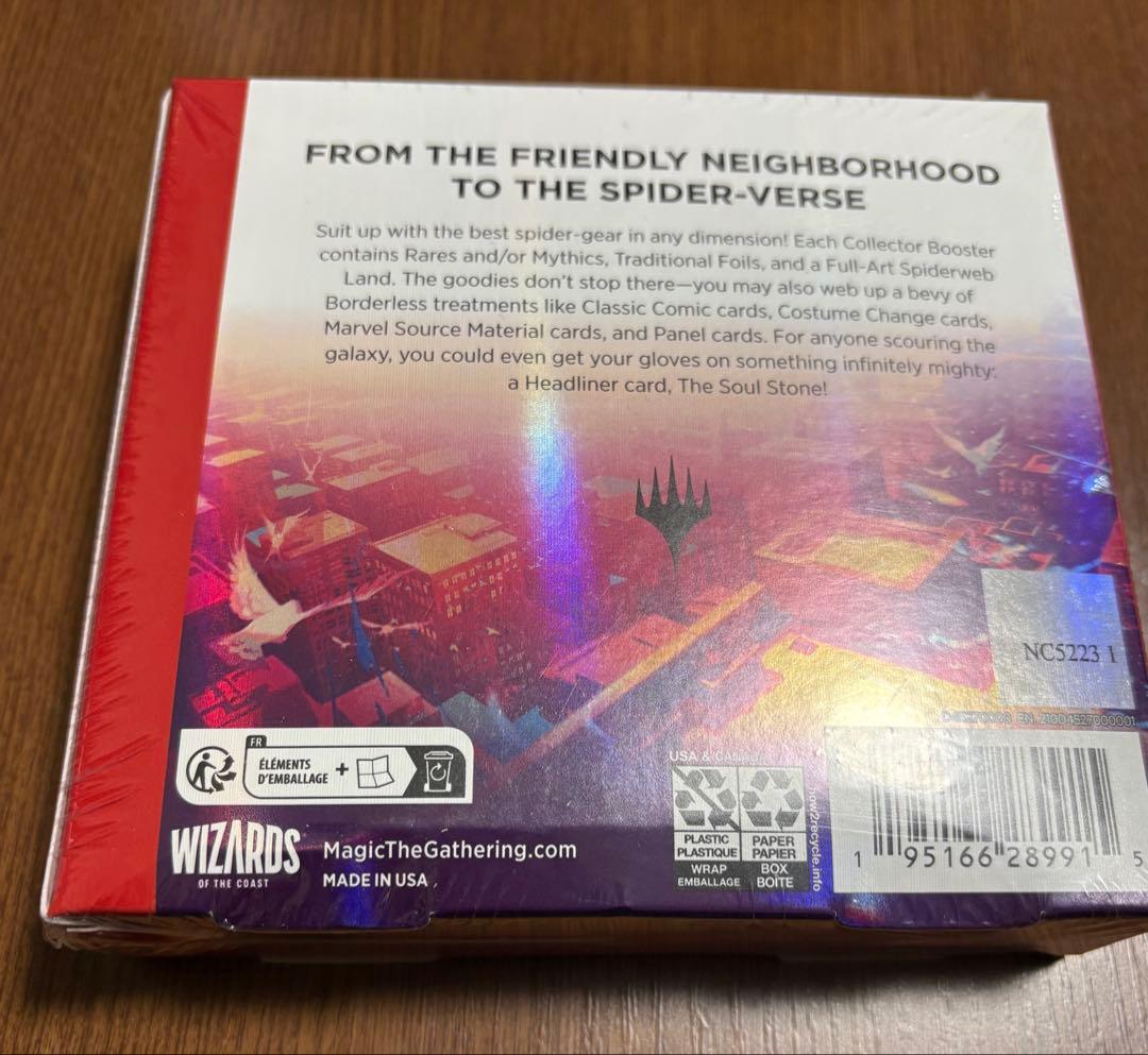 mtg スパイダーマン　コレクターブースター　未開封boxシュリンク付　英語版