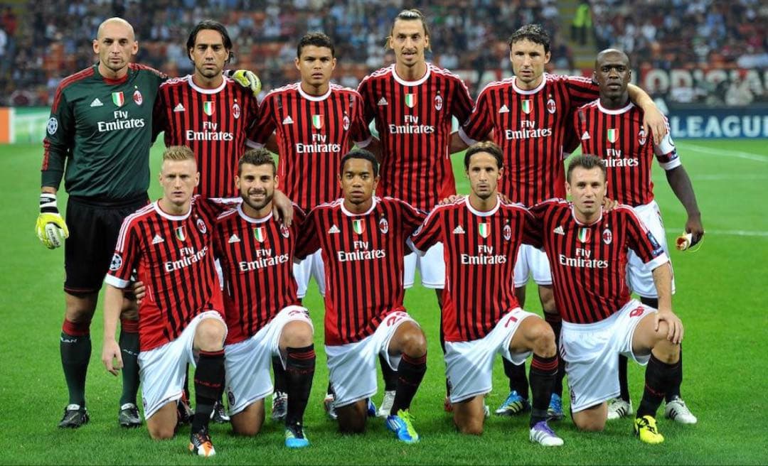 サッカー　ACミラン 11/12 ネスタ #13　ユニフォーム