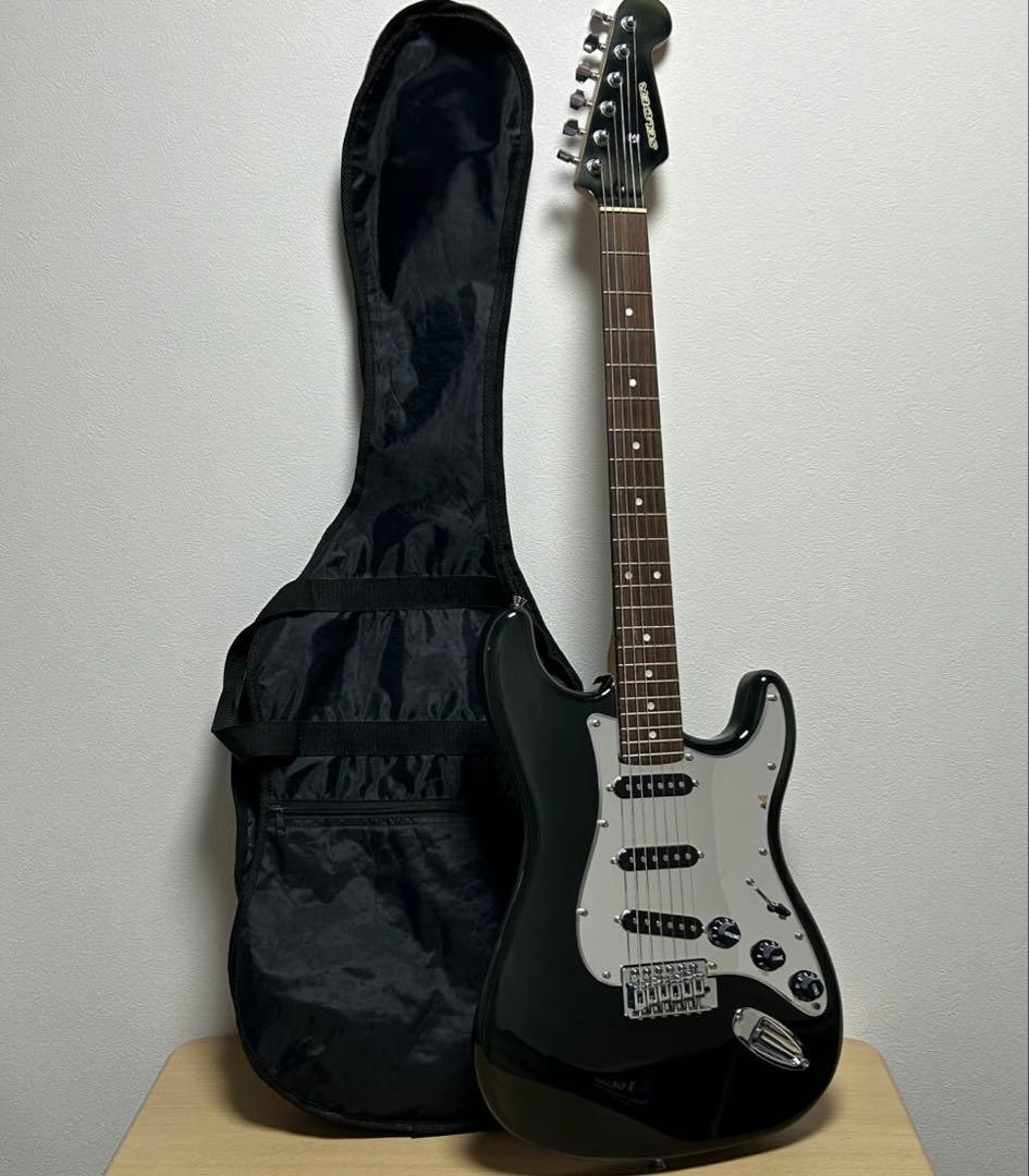 SELDERエレキギター ケース付 ブラック