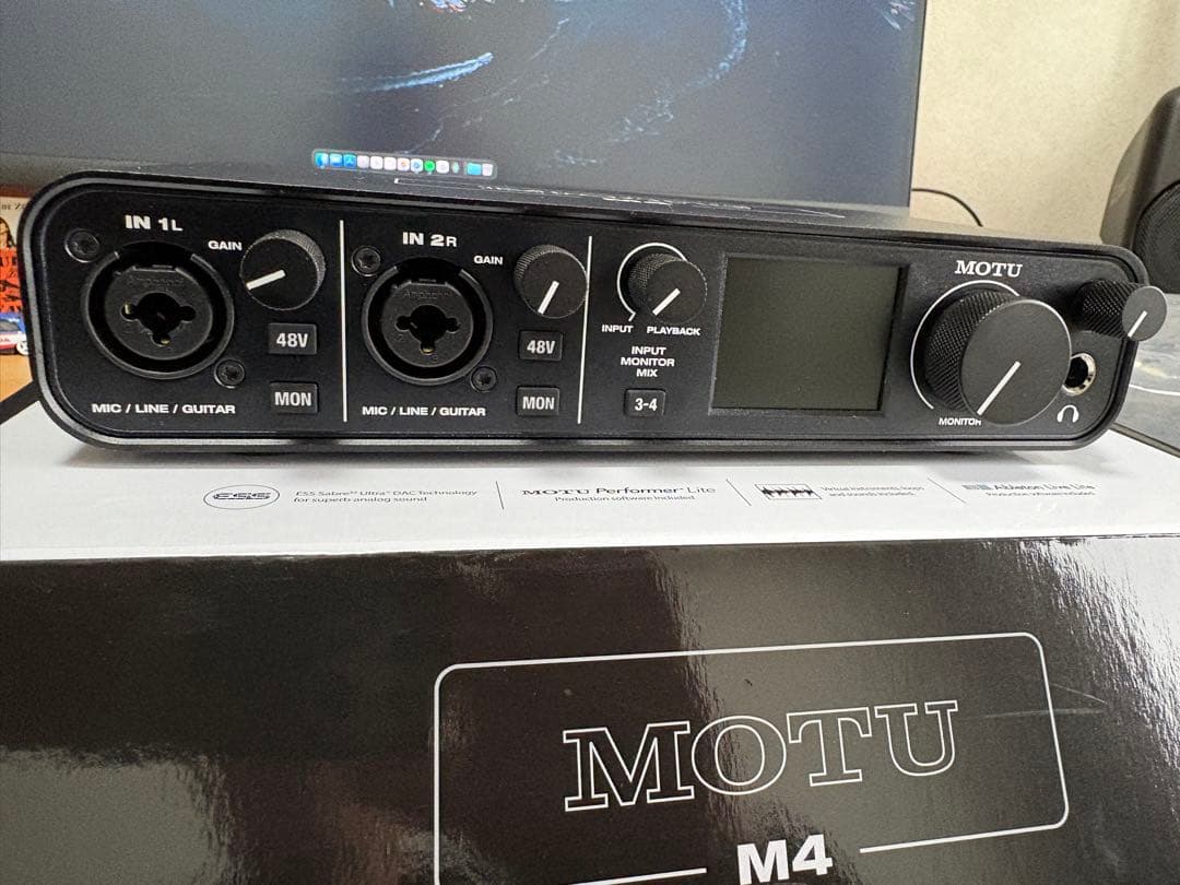 MOTU M4 4-in-4-out USBオーディオインターフェイス