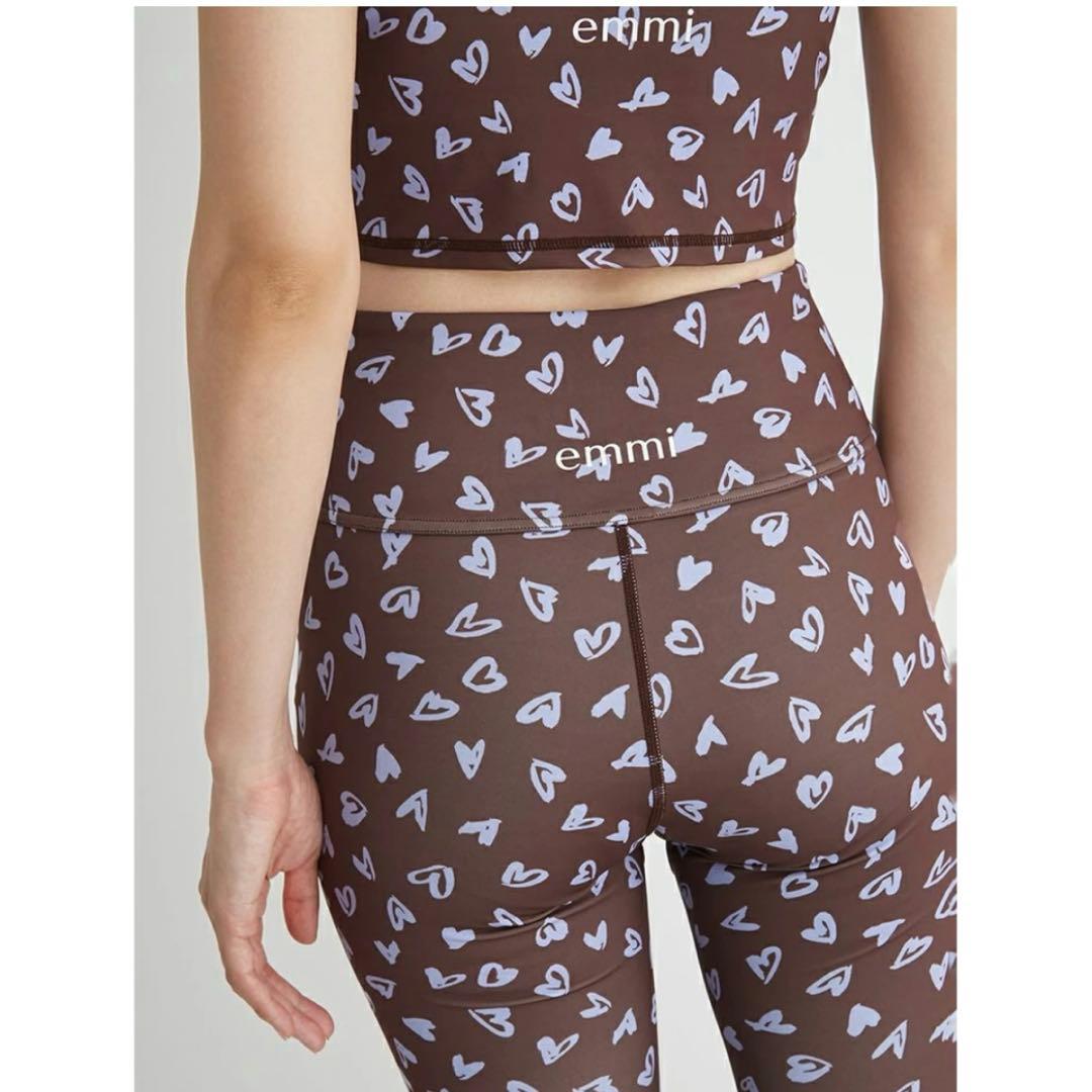 定価17630円 人気完売 emmi ハート柄 クブラトップ&レギンス セット