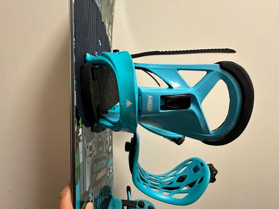 バートン　スノーボード板120、ビンディング