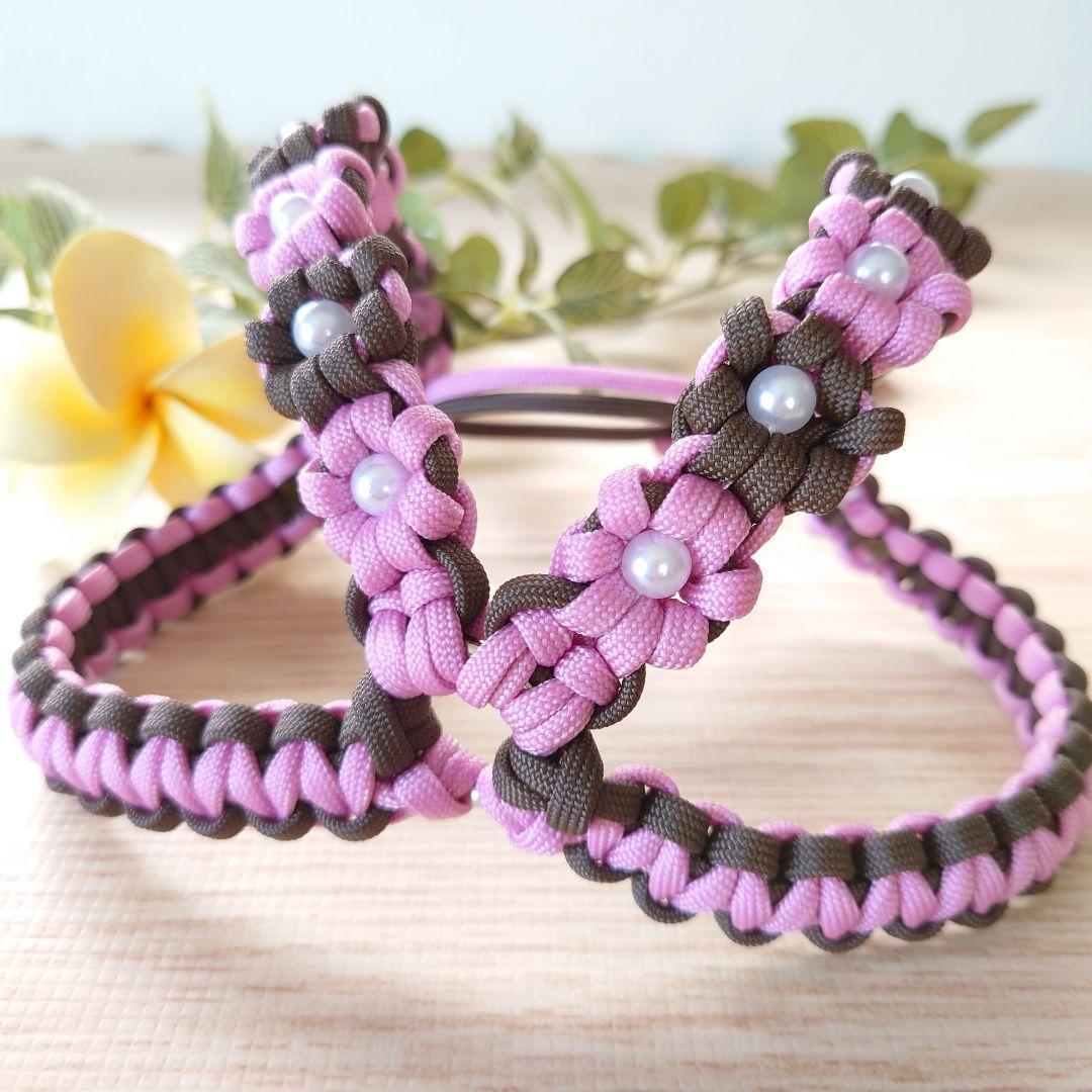 【受注製作】パラコード　ハーネス　お花いっぱいハーネス　オーダーハーネス