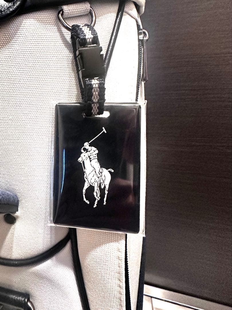 【新品】ポロ ラルフローレン キャディバッグ ゴルフバッグ ネイビー ホワイト