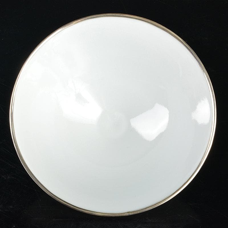 宮内庁御用命　真玉園　加藤靖彦作　染付水雲文　茶碗　共箱　V　R5275