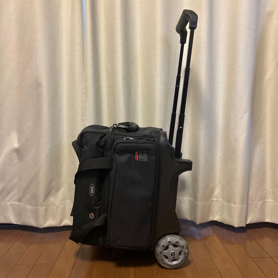 ABS B20-1180 ボウリングバッグ 2個用カート キャスター付き