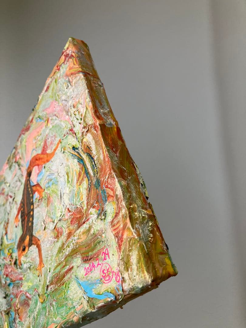 動物の絵　絵画　絵　アクリル　おしゃれ　原画　モダンアート　アート　インテリア