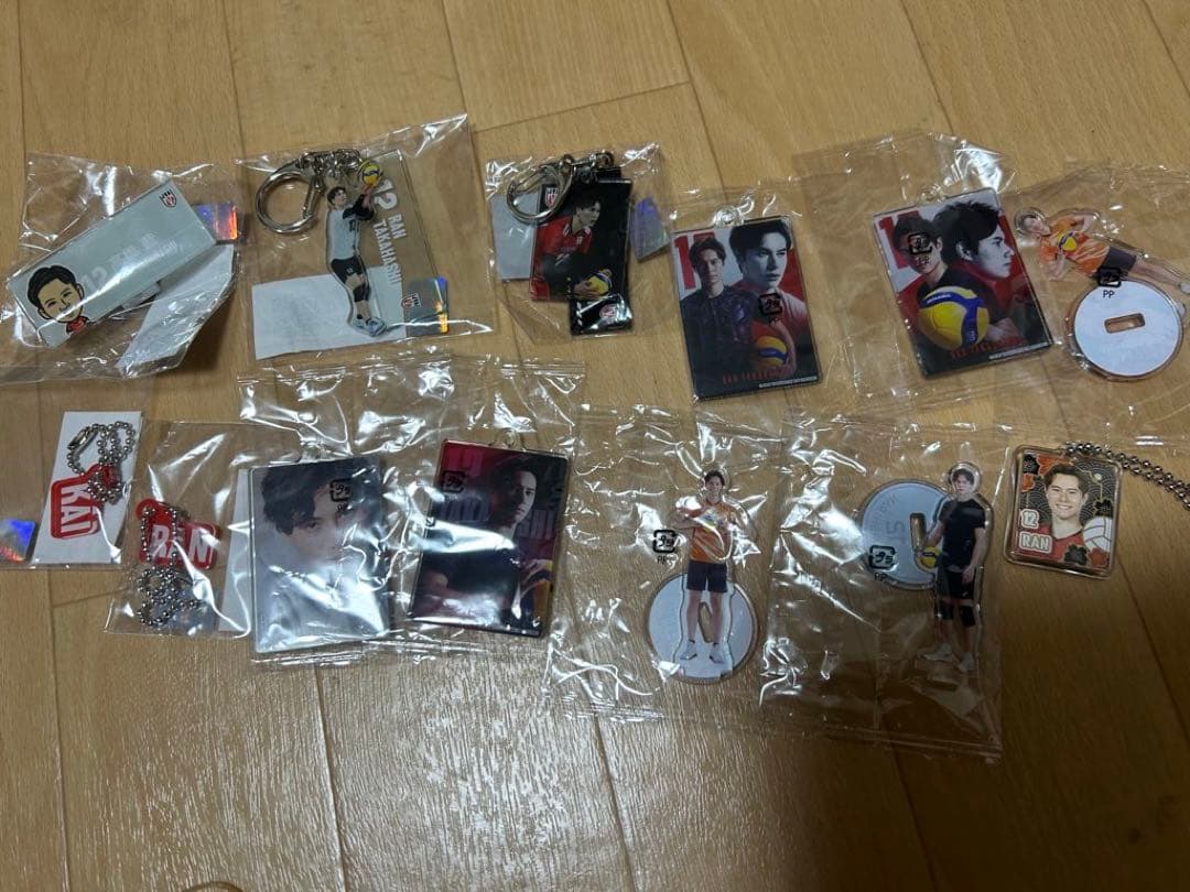 男子バレーガチャモバガチャカプくじカードマグネット