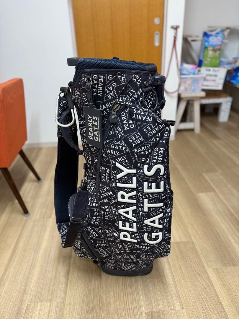 PEARLY GATES キャディバッグ 黒/ホワイト