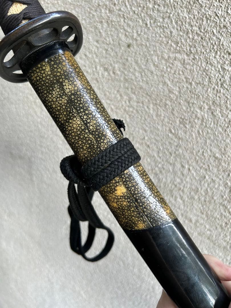 居合刀　模造刀　鮫鞘　模擬刀　太刀　日本刀　鍔　　拵え　全長約105.5cm