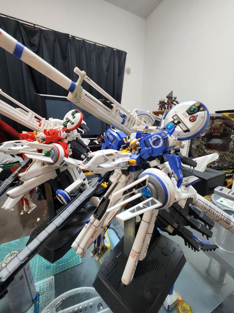 HG 1/144 ディープストライカー,EX-Sガンダム　塗装完成品セット