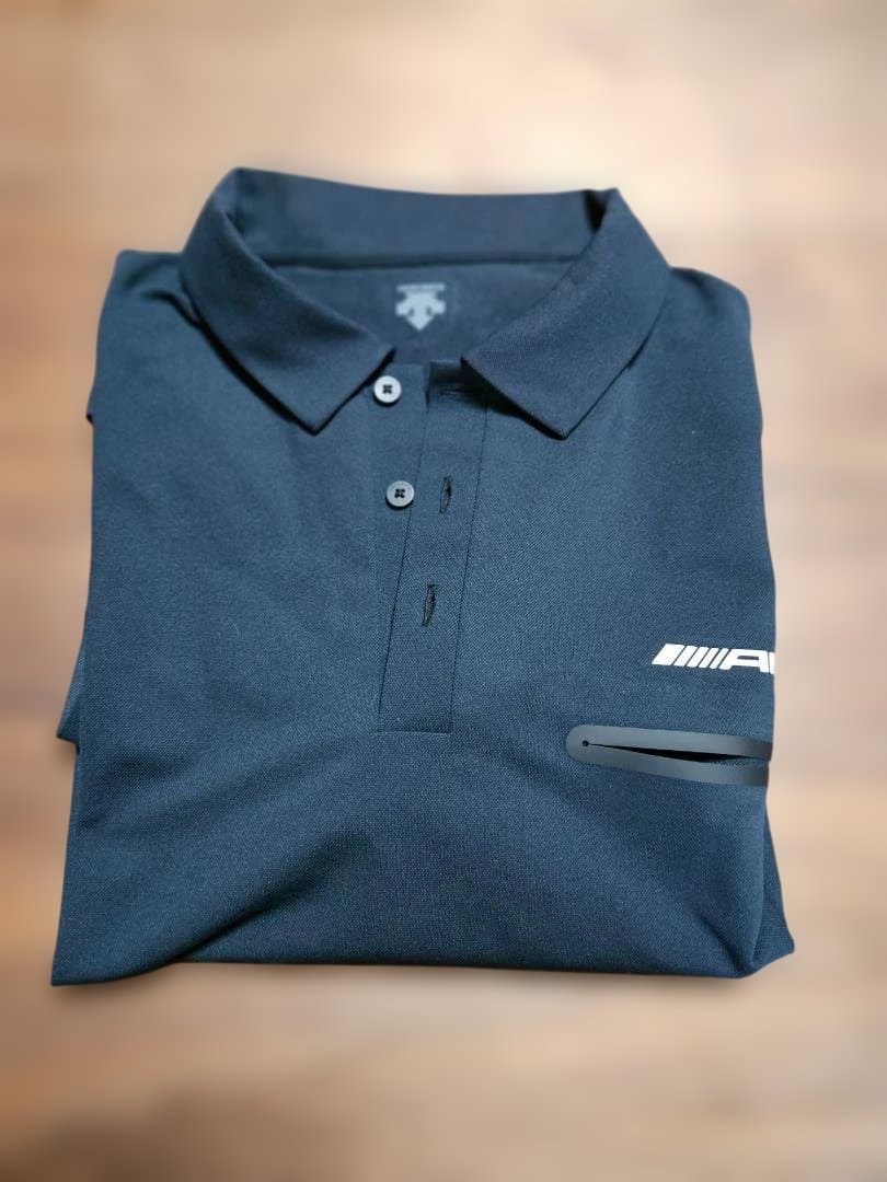 AMG DESCENTE ブラックポロシャツsizeXL