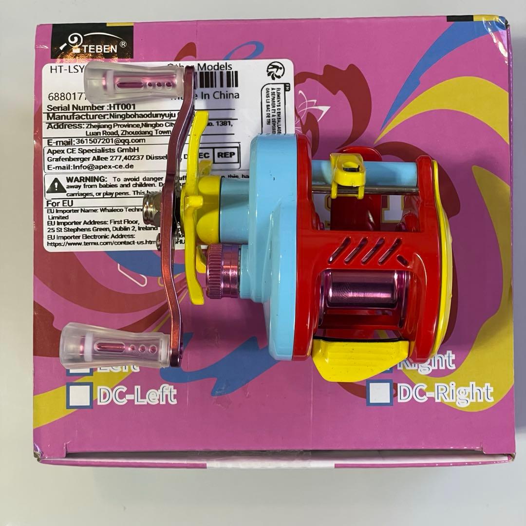 【新品未使用】マグネットブレーキ カラフル ベイトフィネスリール 左ハンドル