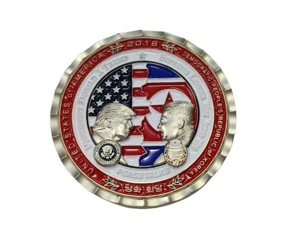 新品 2018年 米朝首脳会談 記念 トランプ大統領 金正恩