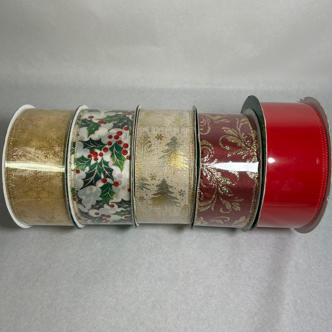 クリスマスリボン 5個セット