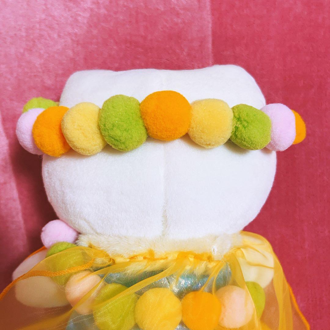 希少レア　ハローキティ　ぬいぐるみ　ポップ　レインボー　2001 サンリオ