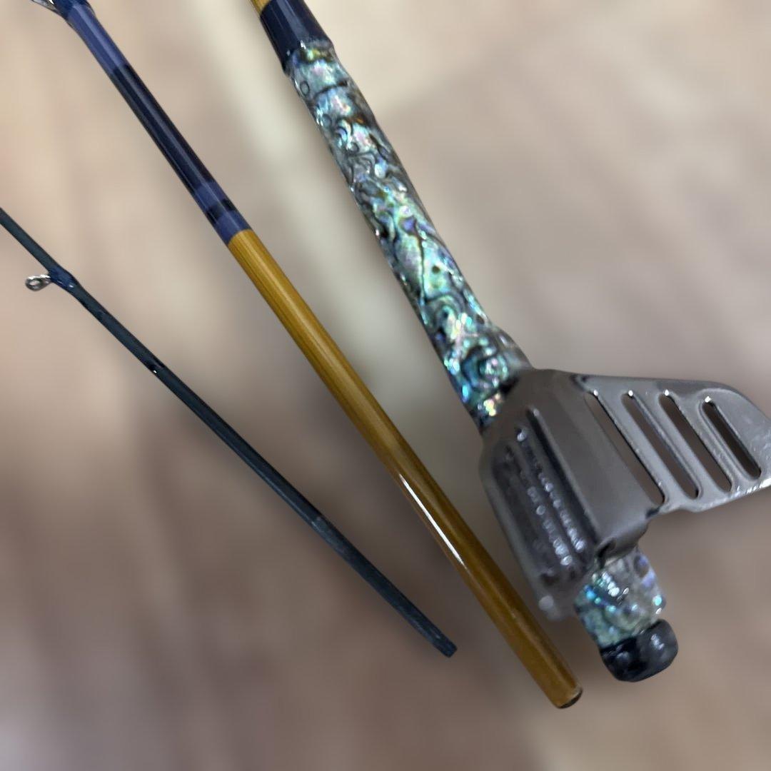 ヘラ竿をヘチ竿に改造2.5m