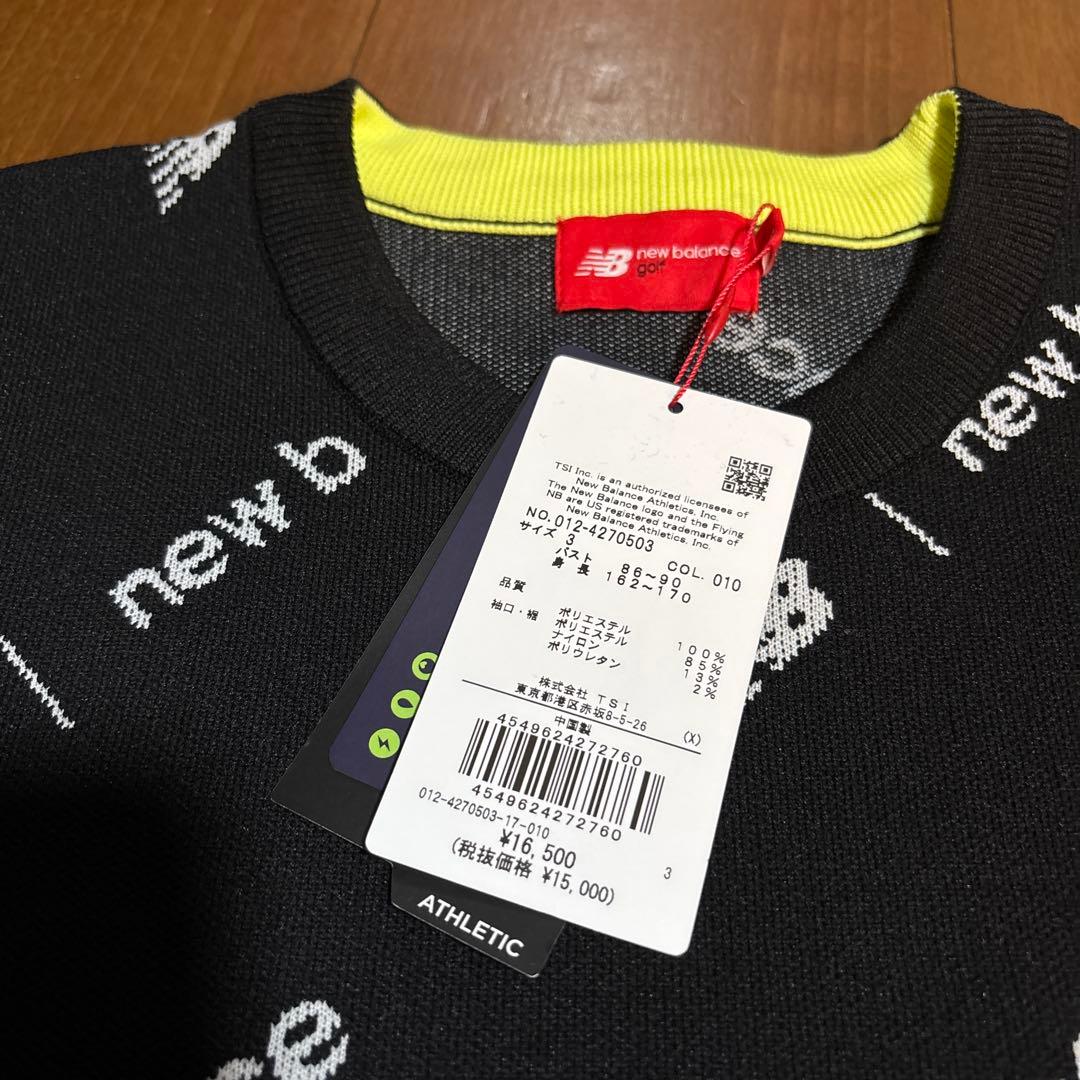 新品　未使用　LL ニューバランス　ゴルフ　セット　アップ　上下　総柄ロゴ