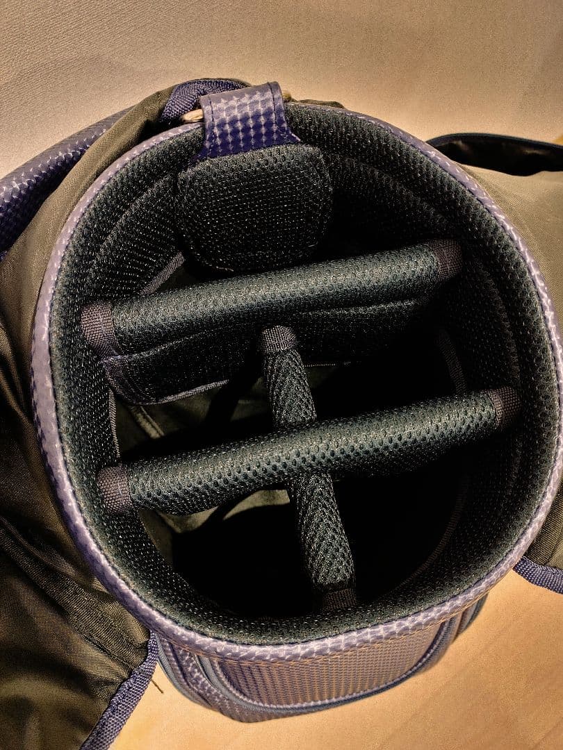 美品/Cleveland BLOOMキャディバッグ レディース ネイビー