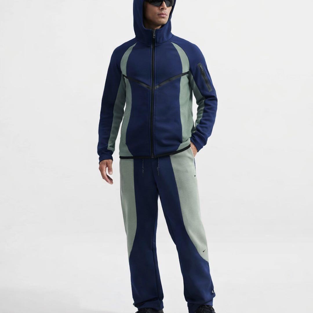 ナイキ　テックフリース　ウィンドランナー　パーカー　パンツ　セットアップ　L 紺