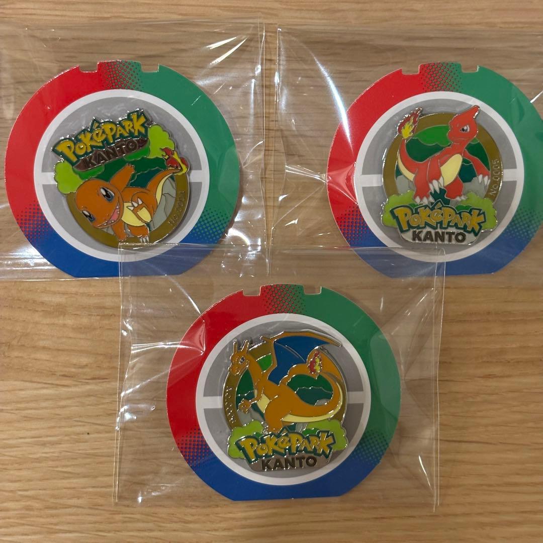 ポケパークカントー　ピンズ　3個セット