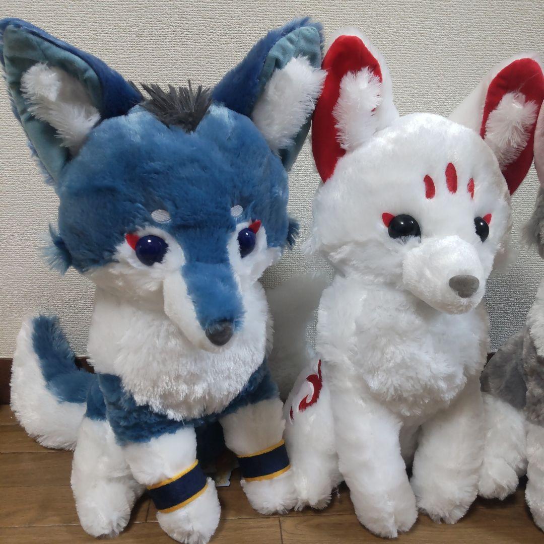 アマテラスのオオカミ ウルトラBIGぬいぐるみ全３種～テル＆ラックル＆ホロウ
