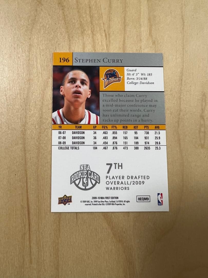 NBA ステフィンカリー　カード