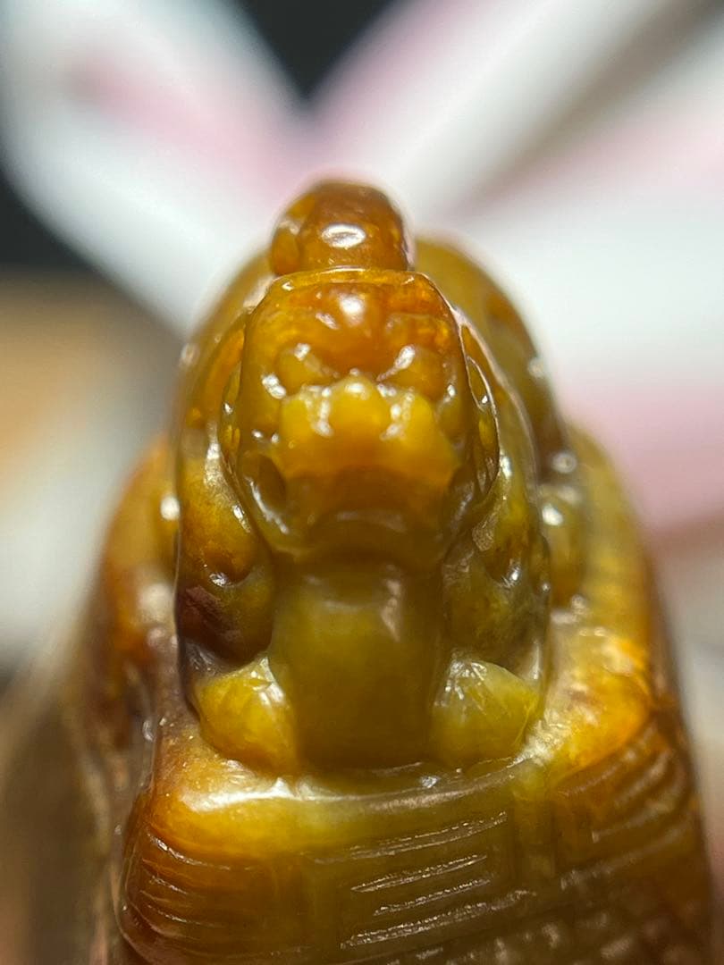 逸品！和田玉★希少な全黄沁のペンダントトップ