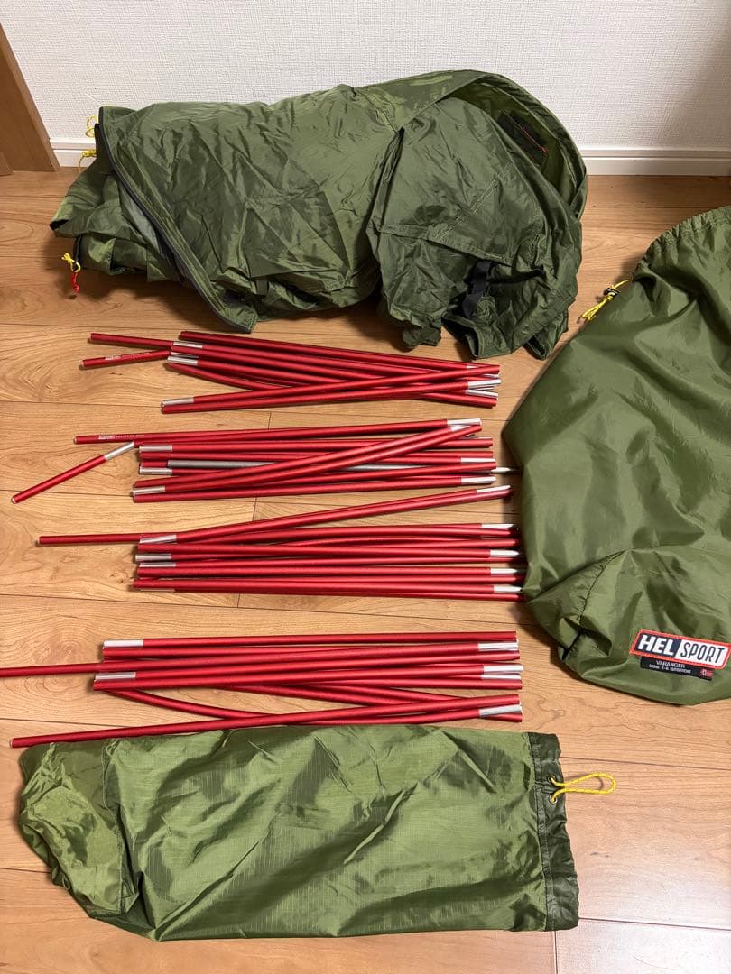 【インナー・グランドシート未使用】ヘルスポートバランゲルドーム4-6 フルセット