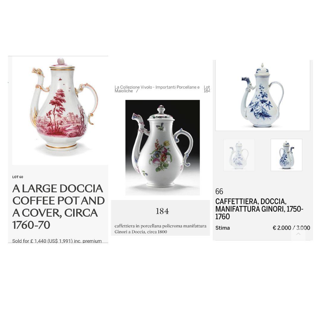 希少限定【リチャードジノリ】ポット（1.5L）＆スワンディッシュ セット