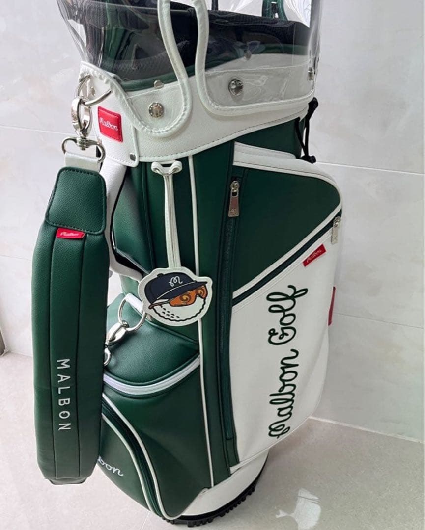 Malbon マルボンゴルフバッグ キャディバッグスタンド式 男女兼用 グリーン