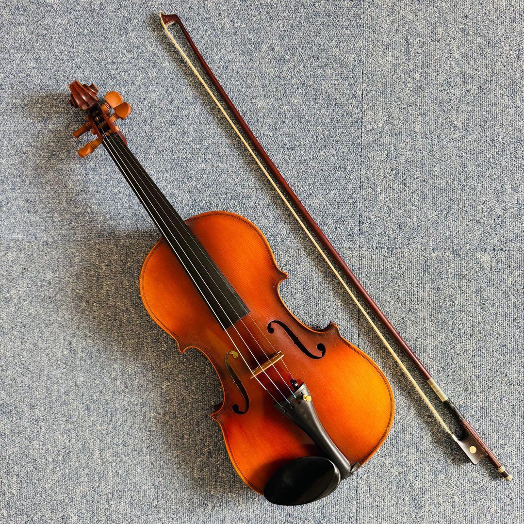 【試奏動画あり】SUZUKI バイオリン No.103裏板一枚板【弓・ケース付】