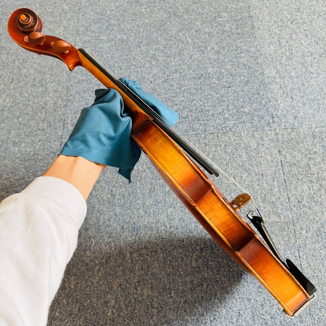 【試奏動画あり】SUZUKI バイオリン No.103裏板一枚板【弓・ケース付】