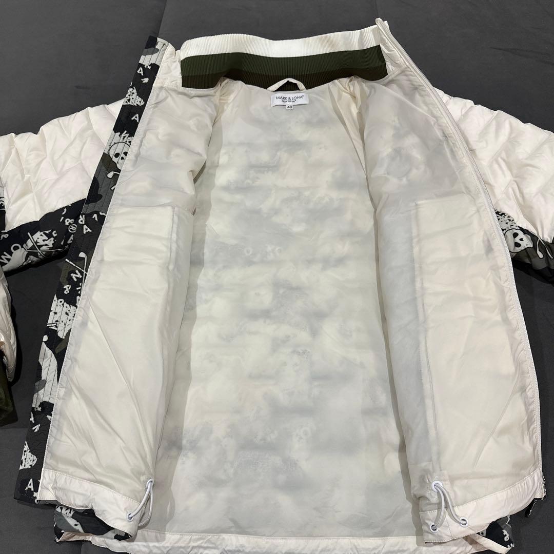 【MARK&LONA】ダウンジャケット カモフラージュジャケット　L