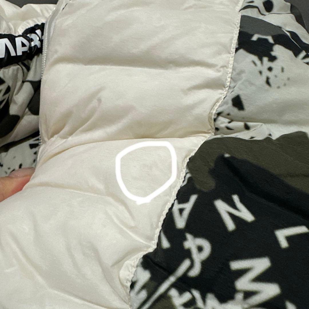 【MARK&LONA】ダウンジャケット カモフラージュジャケット　L