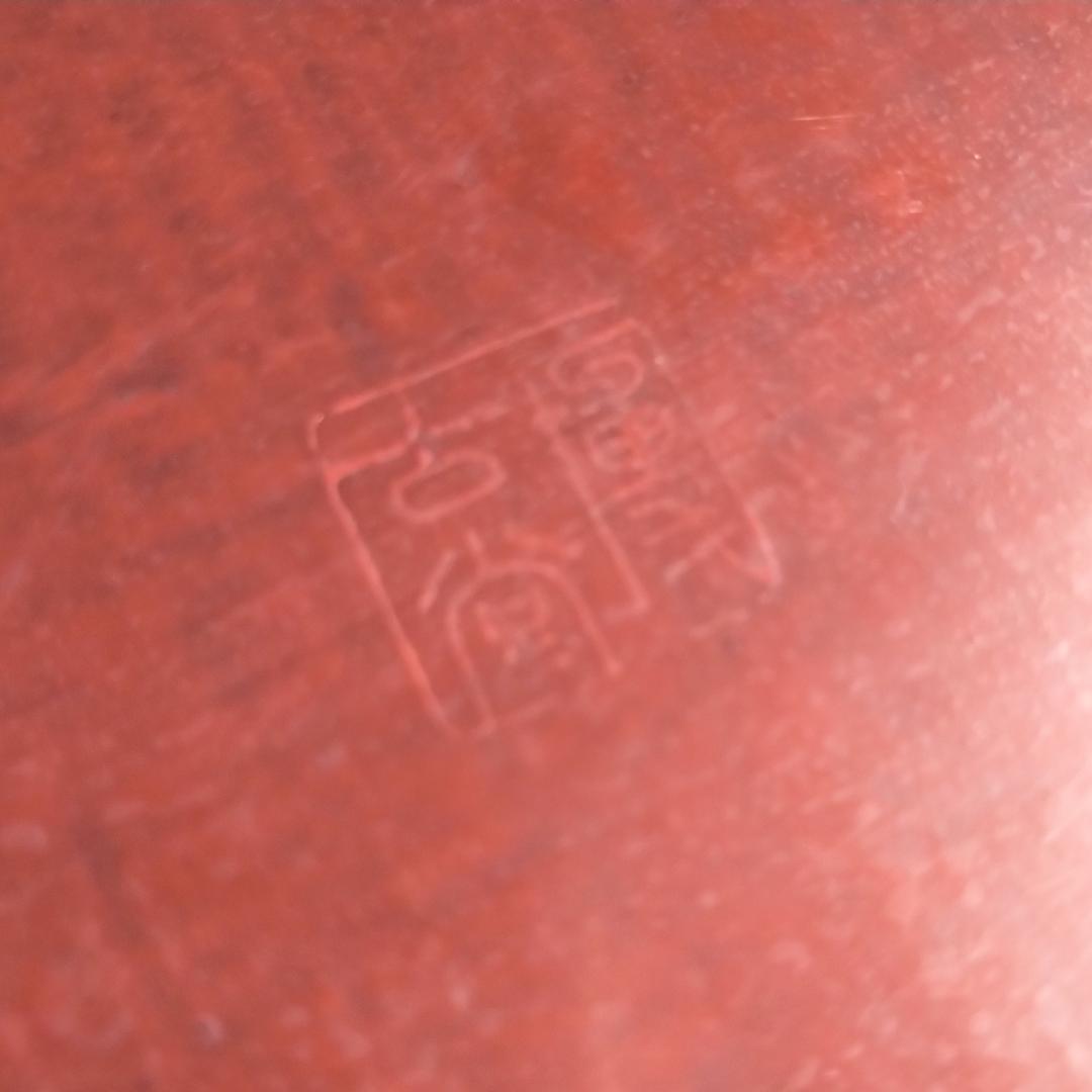 最高級 博古堂　48㎝ 超大型 　鳳凰・古鏡モチーフ　丸盆・丸皿