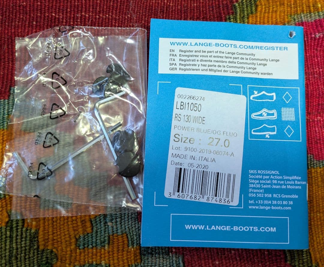 LANGE ラング RS130 wide 27-27.5cm【超美品】