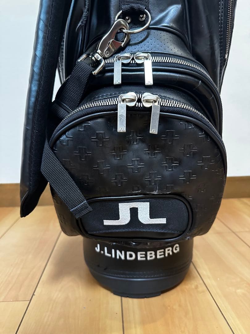 J.LINDEBERG ブラックゴルフバッグ