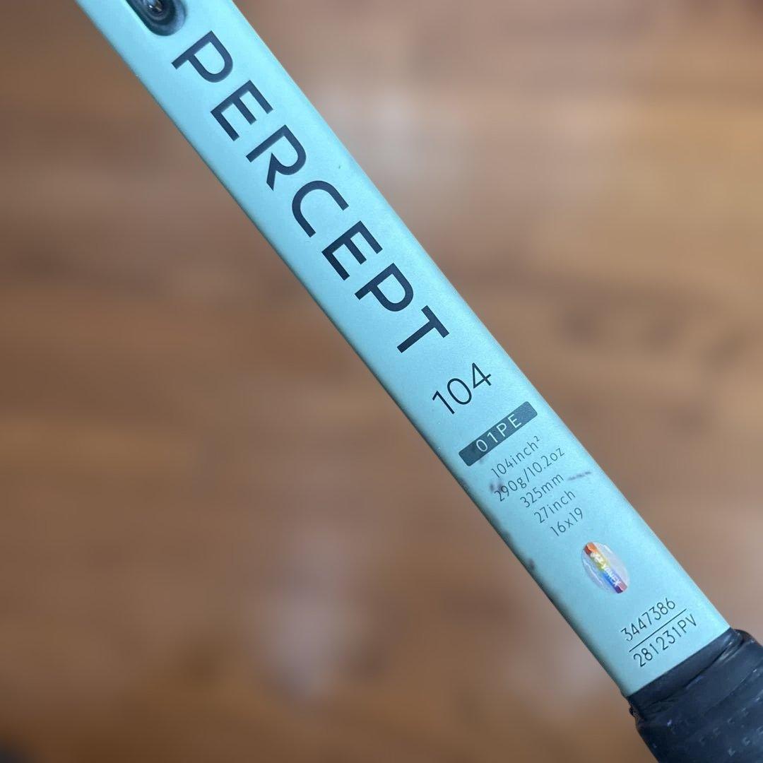 お値下げしました！YONEX PERCEPT 104 テニスラケットG1