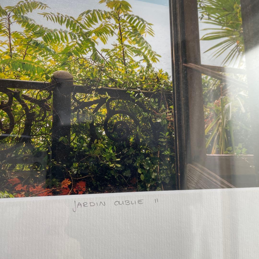 エーイーイエローコーナーフォトアート　海外の庭　額縁付