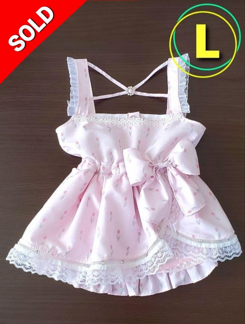 Yue♡　チューリップ柄キャミワンピ　Lサイズ