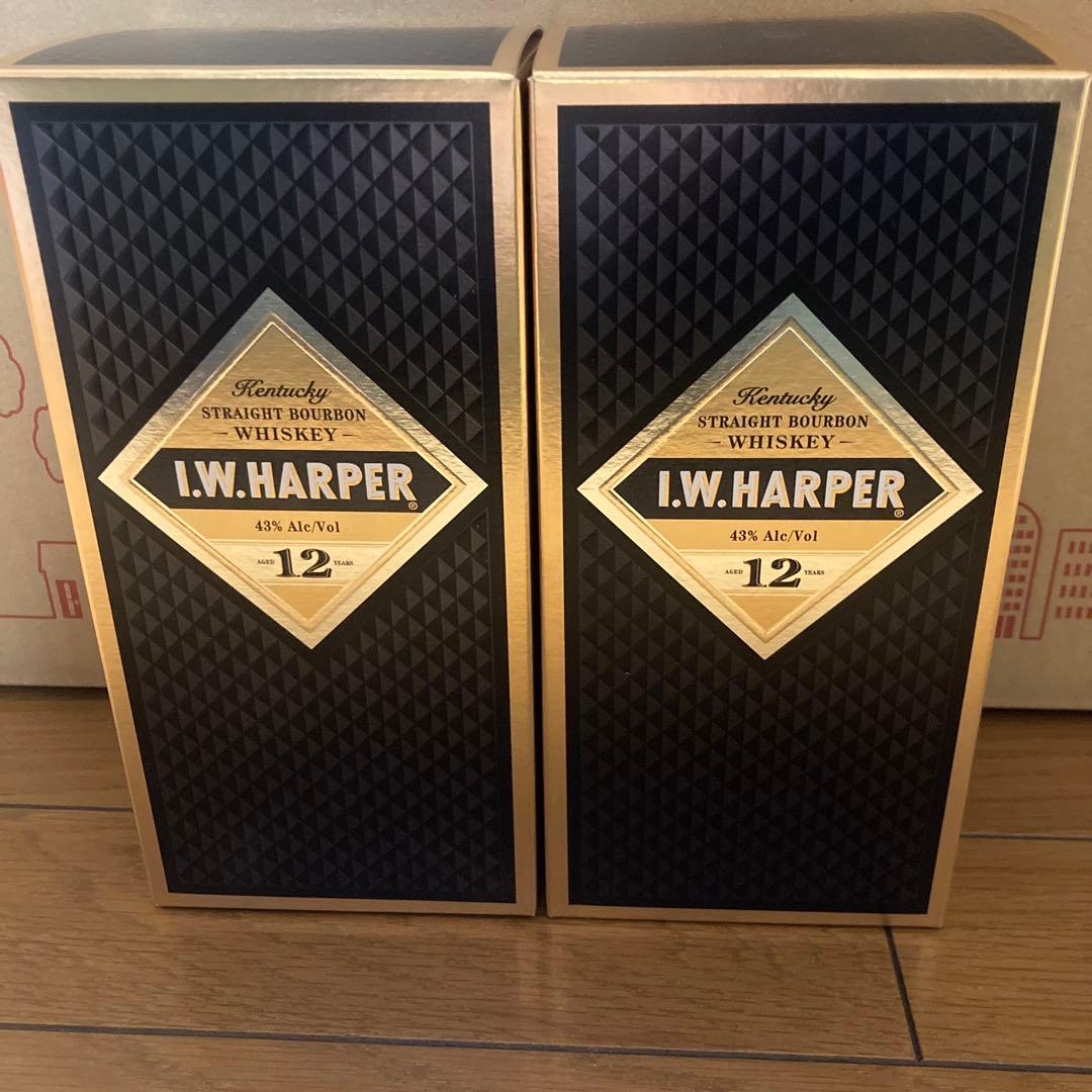 旧ラベル！I.W. HARPER 12年 バーボンウイスキー 2本セット