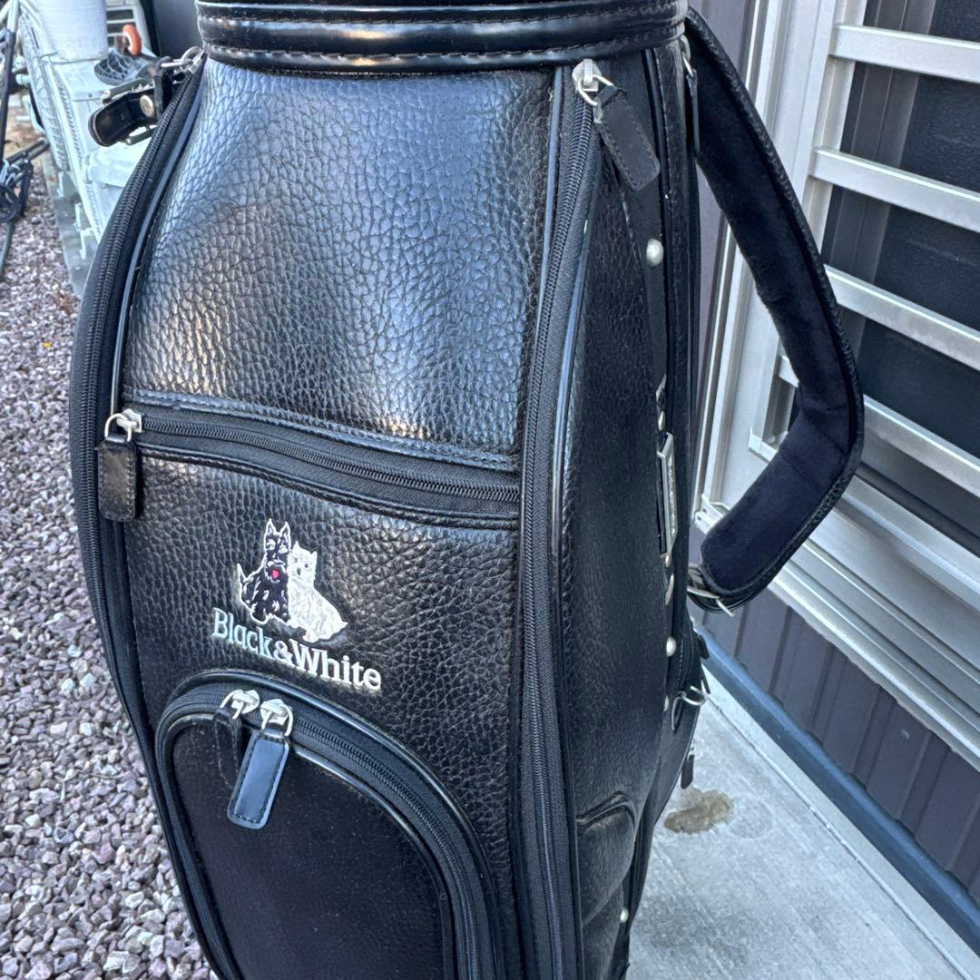Black&White ゴルフキャディバッグ
