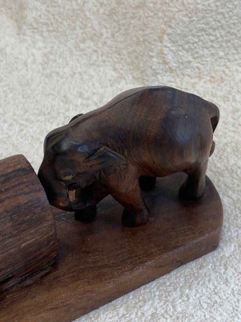 親子ゾウ　オブジェ　象　子連れ象