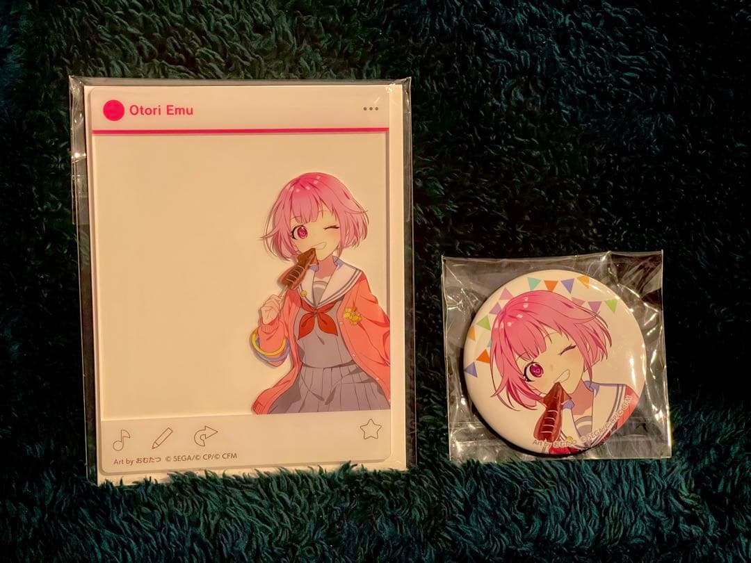 鳳えむ 神高文化祭 神山高校文化祭 アクリルカード 缶バッジ 2点セット