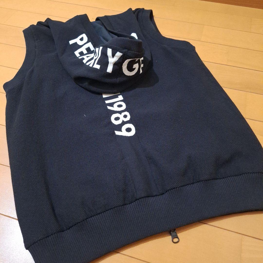 PEARLY GATES ネイビー ジップアップベスト