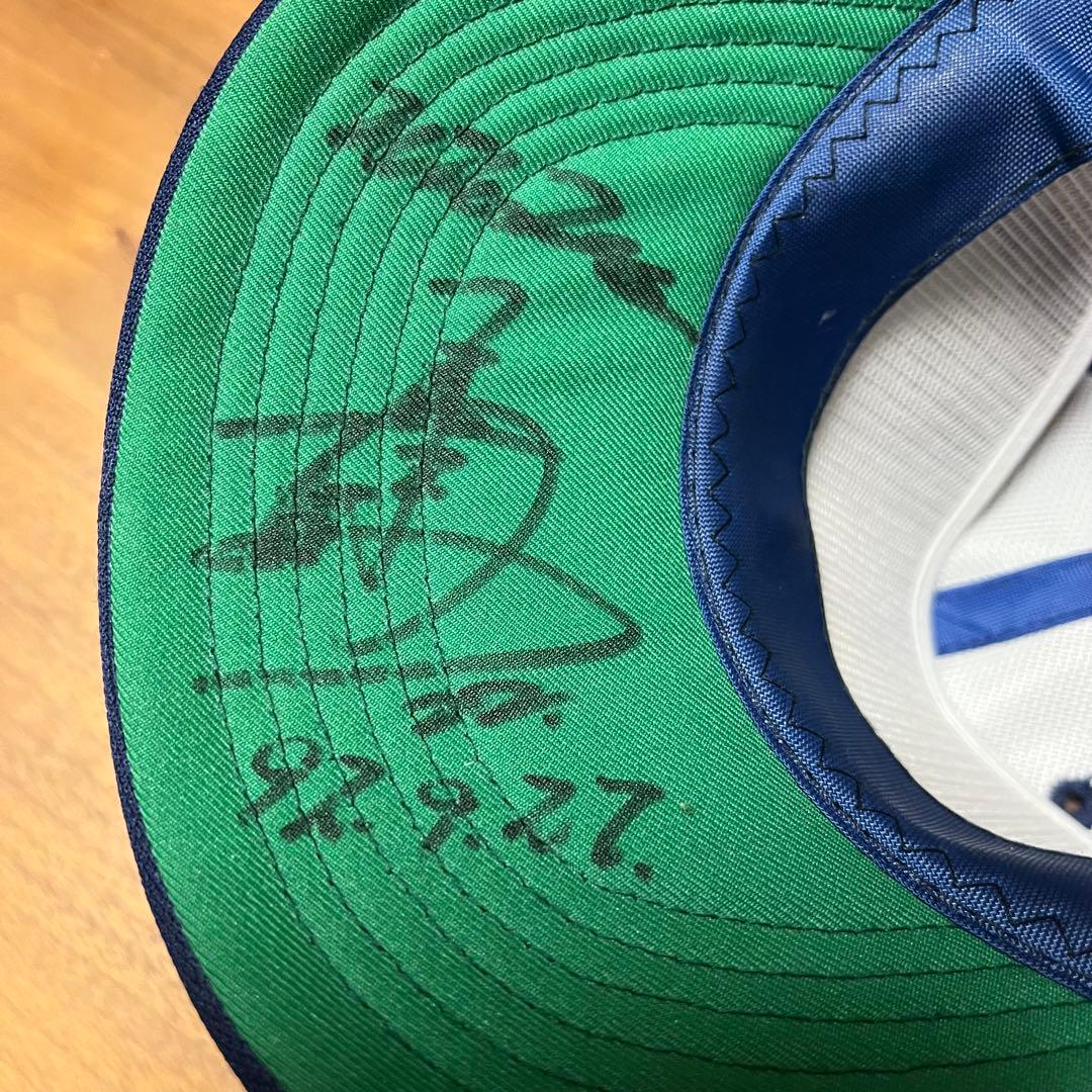 横浜大洋ホエールズ（ベイスターズ） 佐々木主浩選手　 直筆サイン入り キャップ