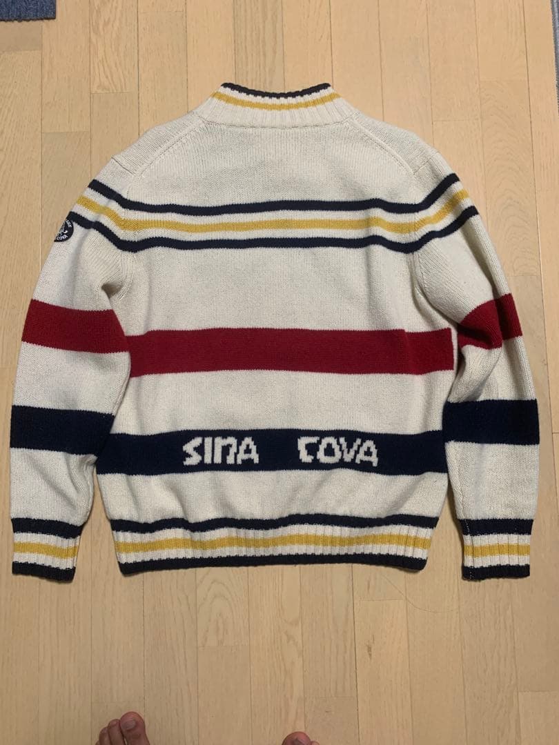 SINA COVA ストライプニットセータージャンパー L