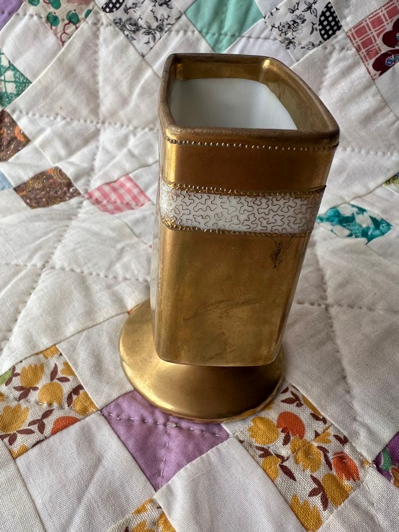 オールドノリタケたばこ入れ金彩